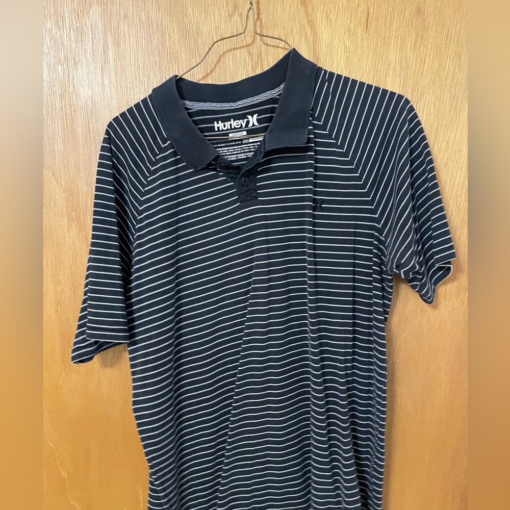 Hurley striped polo